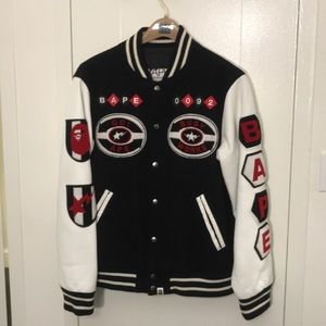 BAPE varsity jacket